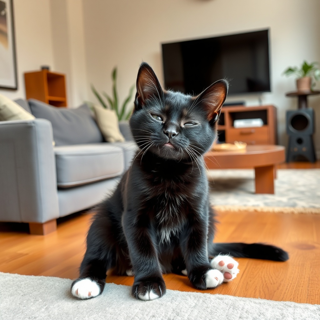 The most handsome black loaf with white tips